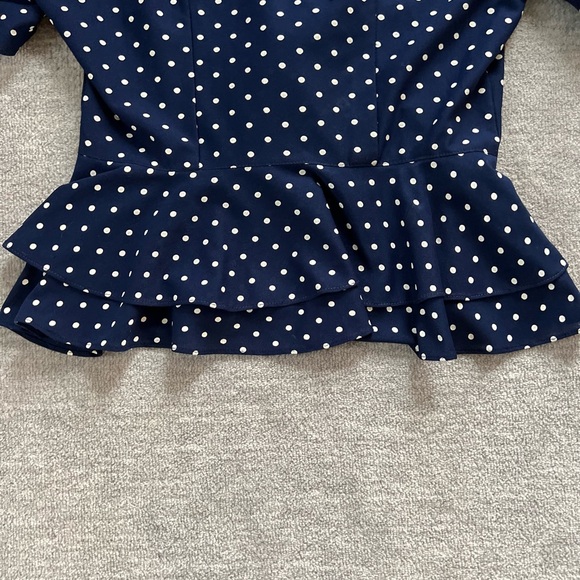 Vintage Amy-Deb Polka Dot Peplum Top - Picture 10 of 10